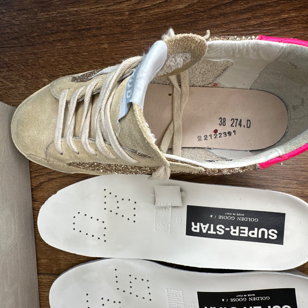 GOLDEN GOOSE Superstar Glitter Low-Top Sneakers - Picture 12 of 16